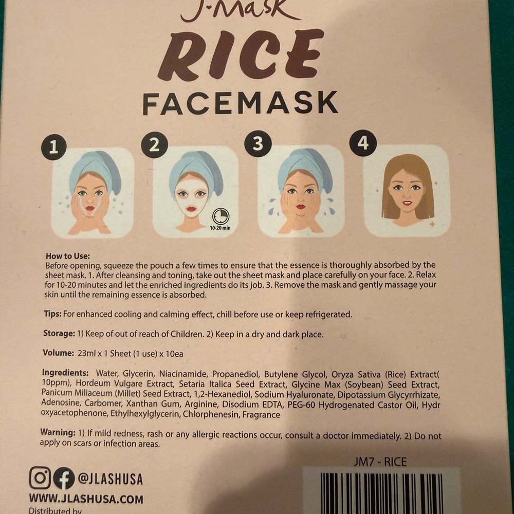 Moisturizing Rice Face Mask - Cream - Picture 2 of 2